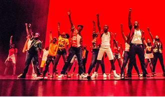 Group of artist performing on stage